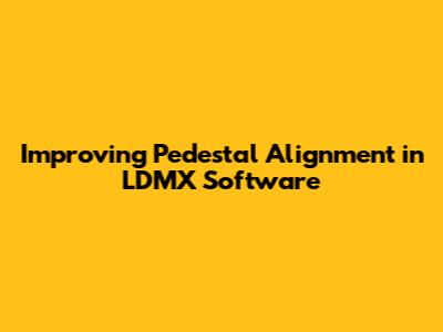 Improving Pedestal Alignment in LDMX Software